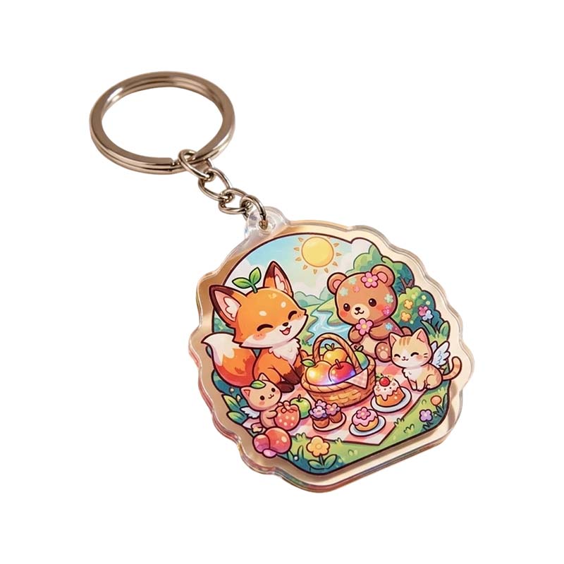 Epoxy Anime Shaker Acrylic Keychain Charm
