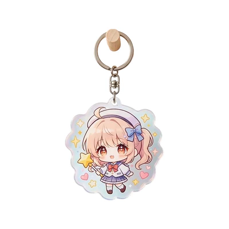 Lightweight Waterproof Digital Printing Acrylic Keychain