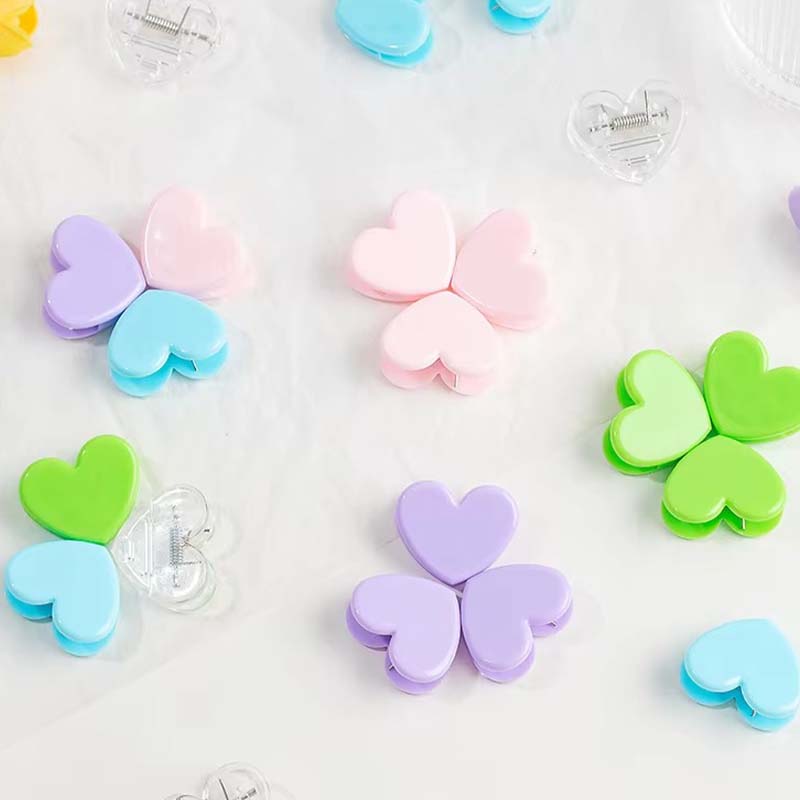 Transparent Heart Binding Acrylic Clip
