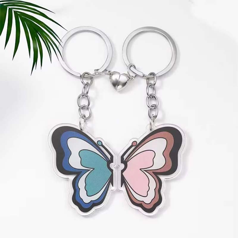 Anime Couple Epoxy Acrylic Keychain Magnet