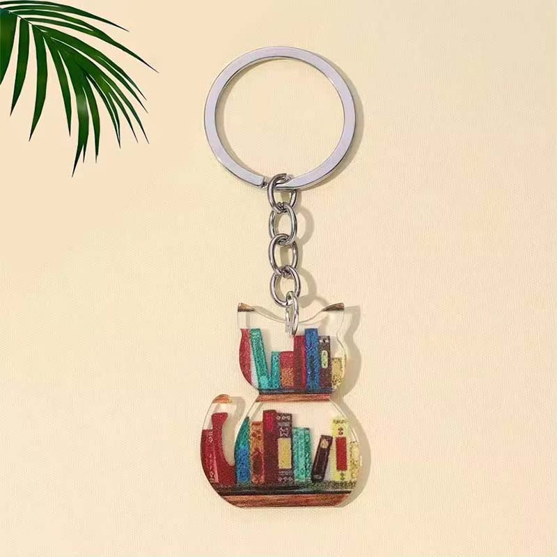 Double Sided Cartoon Acrylic Keychain Charm