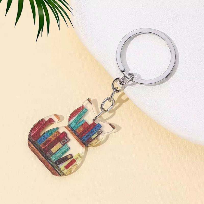 Double Sided Cartoon Acrylic Keychain Charm