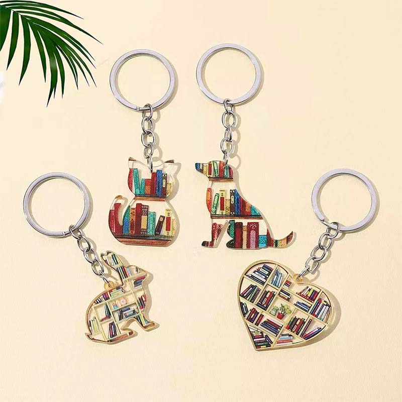 Double Sided Cartoon Acrylic Keychain Charm