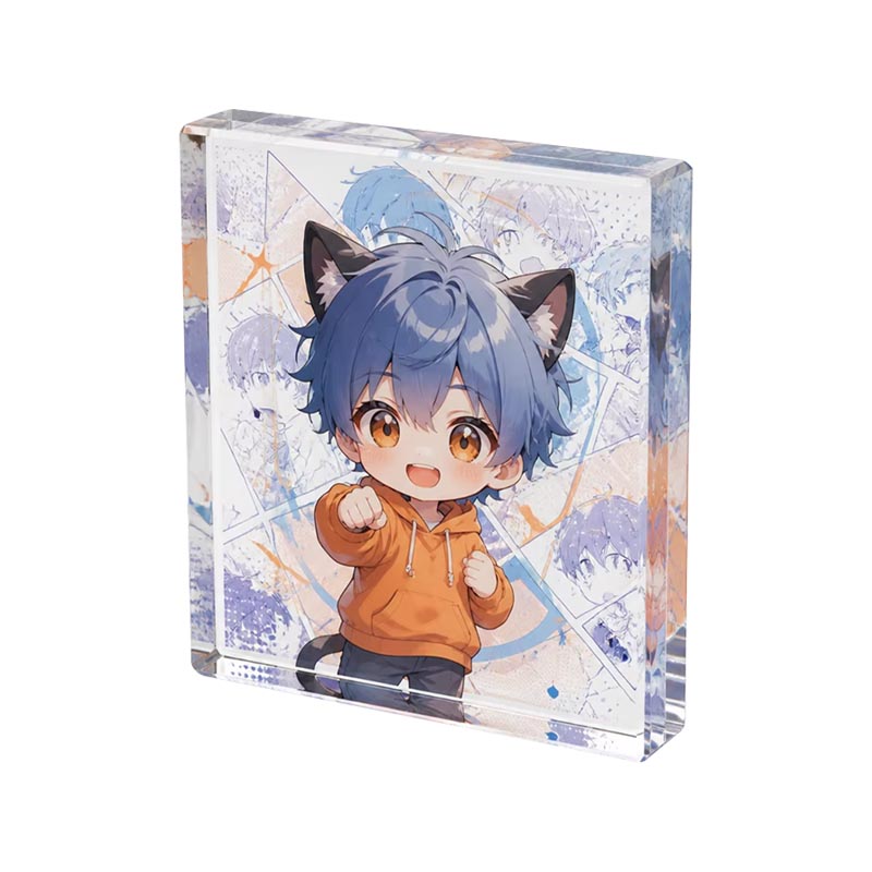 3D Acrylic Anime Brick Display Collectible Chibi Figure