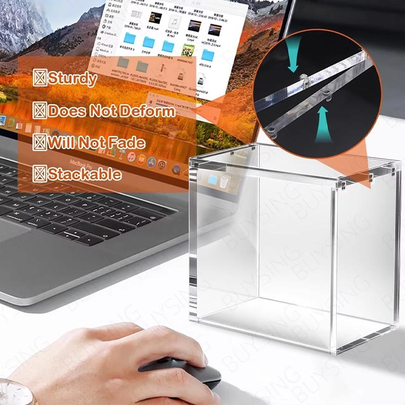 ODM Acrylic Retail Display Box Footwear Collection Case