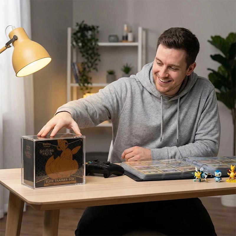 Custom Acrylic Board Game Storage Box Card Organizer