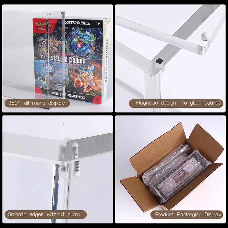 Wall Mounted Acrylic Display Case Collectible Floating Showcase