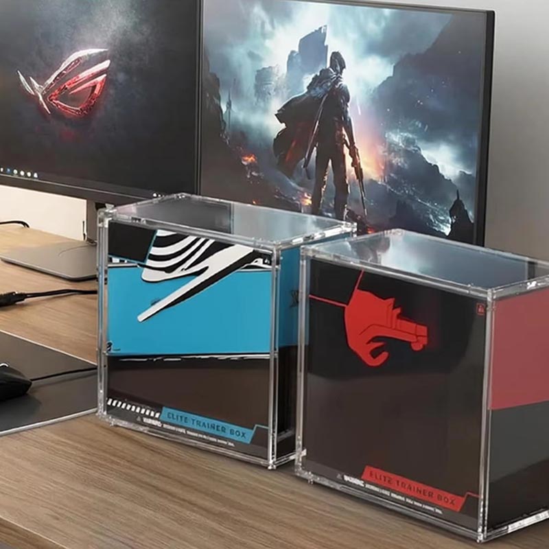 Custom Rectangle Acrylic Storage Box Daily Gadget Organizer