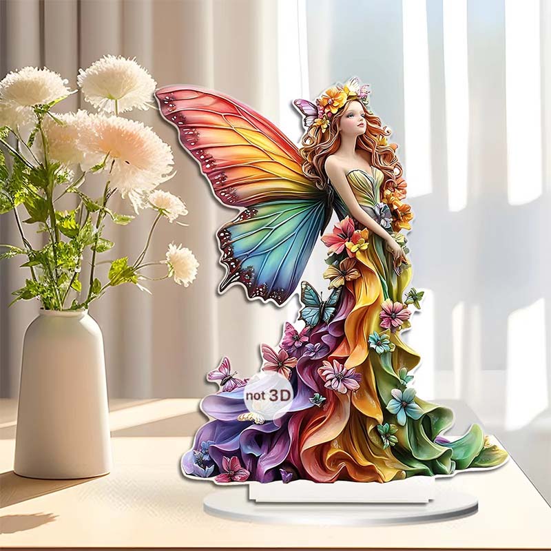 2D Acrylic Cartoon Fairy Ornament Digital Printed Gift