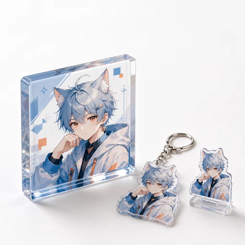 3D Acrylic Anime Brick Display Collectible Chibi Figure