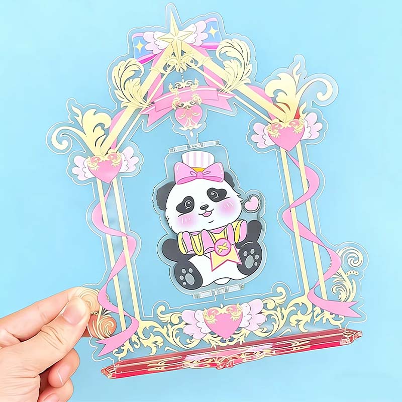 Wholesale Rotating Acrylic Standee Alphabet Pattern Desktop Decor AK02