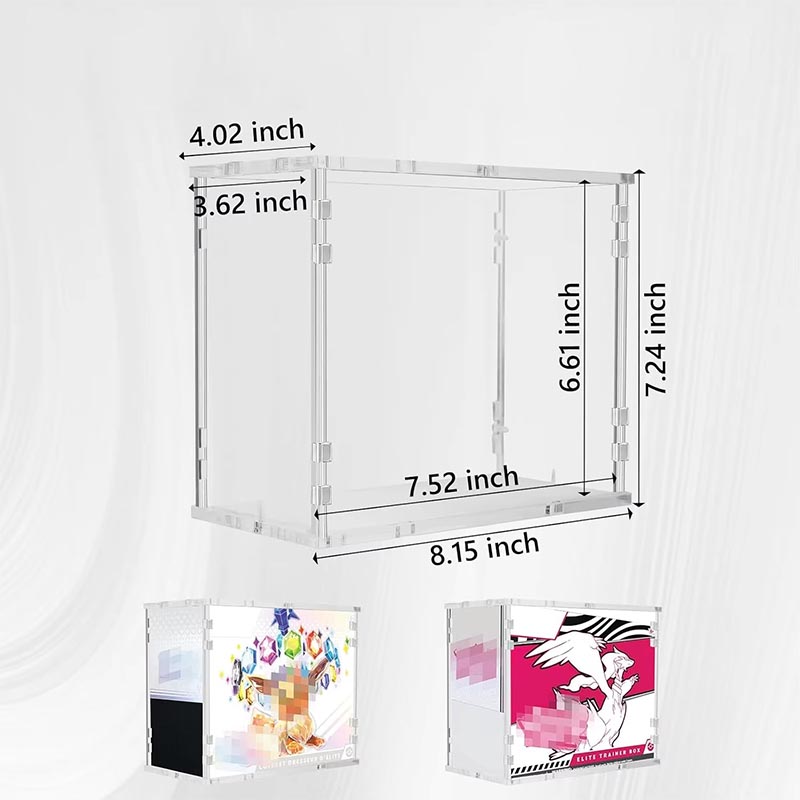 Luxury Acrylic Display Box Custom Color Lid Design