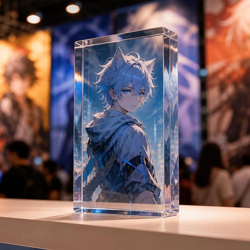 3D Acrylic Anime Brick Display Collectible Chibi Figure