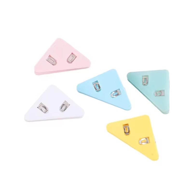 Colorful Acrylic Binder Clips Alphabet Pattern Transparent Stationery Supply