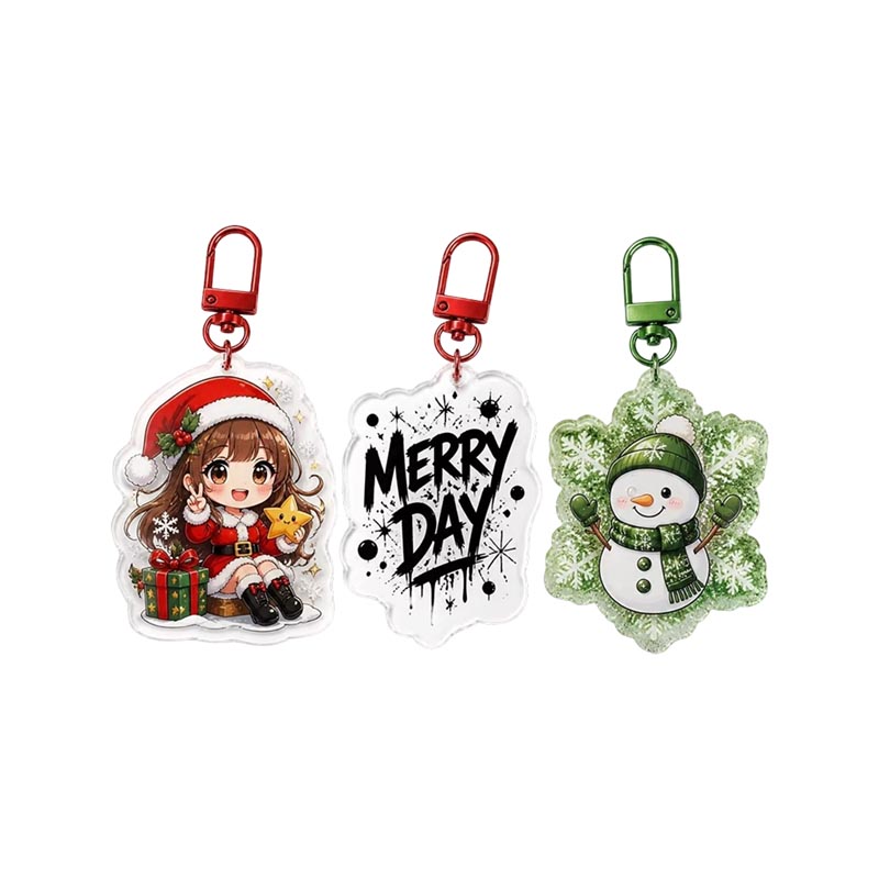 Custom Anime Acrylic Keychain Holographic Epoxy Promotion Keyring