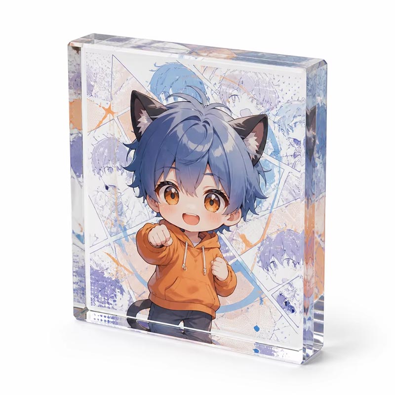 3D Acrylic Anime Brick Display Collectible Chibi Figure