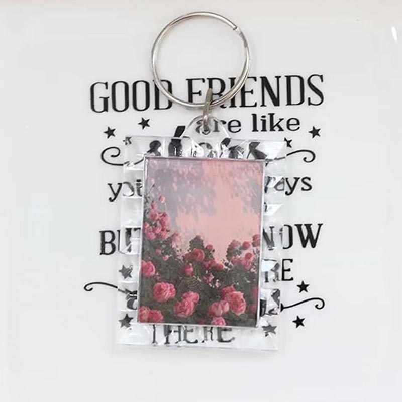 Blank Acrylic Photo Insert Ornament DIY Craft Decoration
