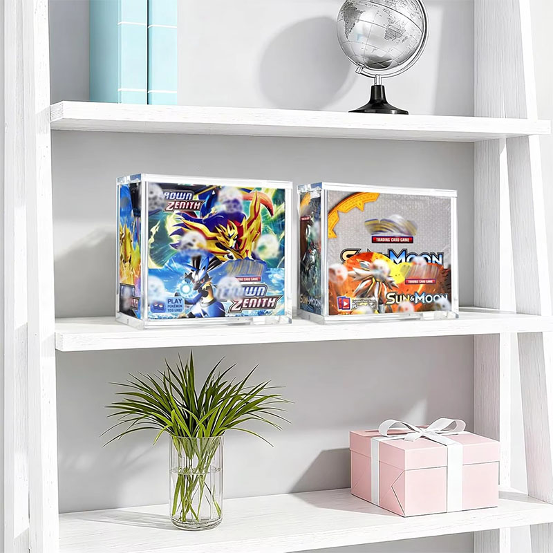 Lightweight Acrylic ETB Card Display Case UV Protection