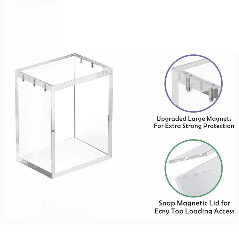 Custom Magnetic Acrylic Display Case Dustproof Stackable Protector
