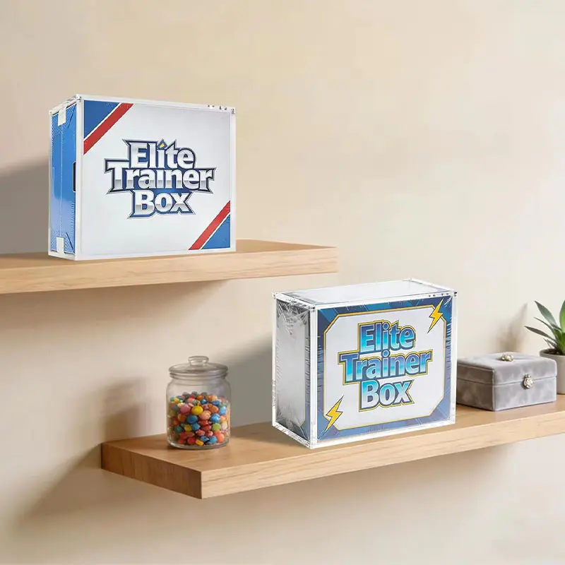 Custom Acrylic ETB Display Box Assembly Storage Case