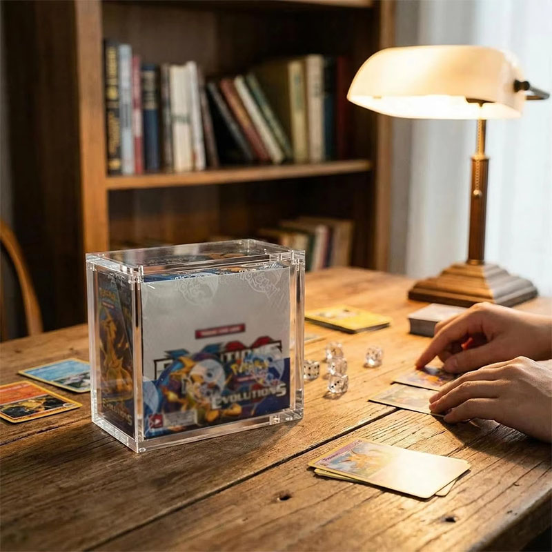 High Transparency Acrylic ETB Display Case Magnetic Lid