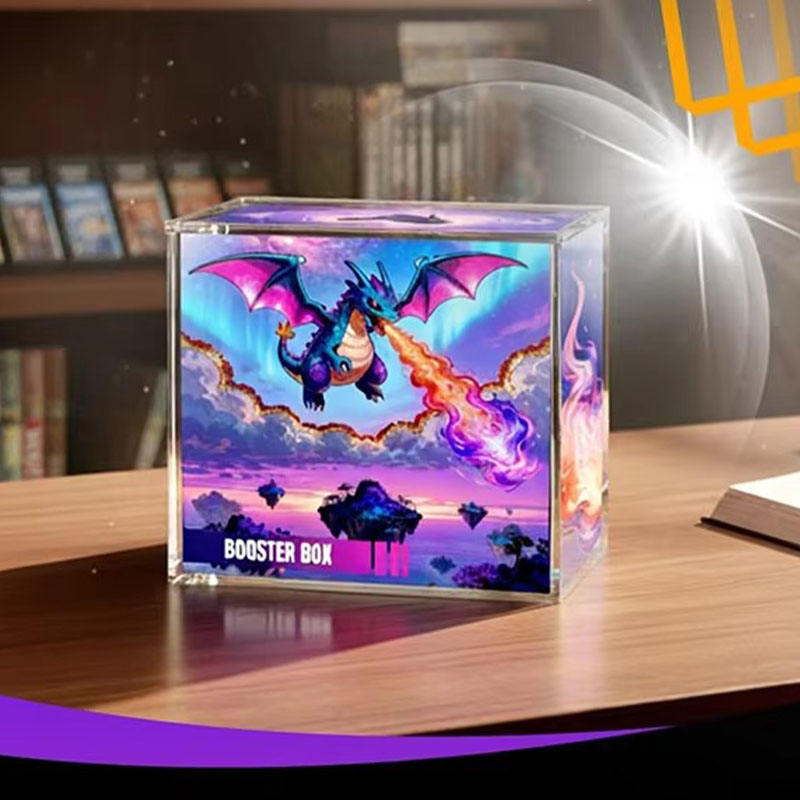 Magnetic Acrylic Booster Box Display Case Stackable Protector