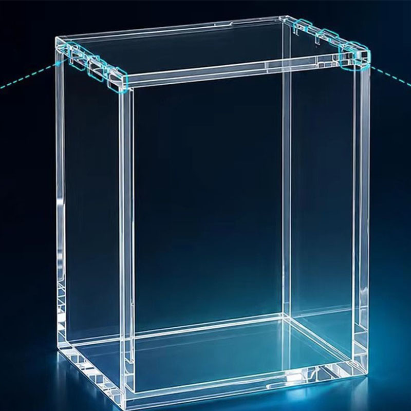Custom Logo Magnetic Acrylic Display Case UV Resistant