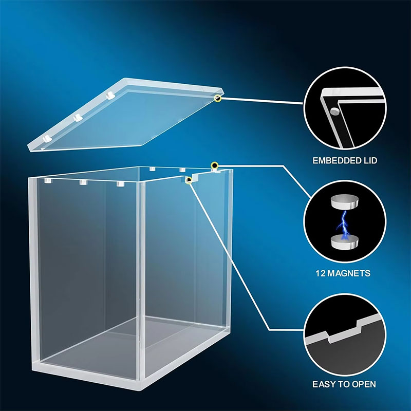 Custom Acrylic Museum Display Case Artwork Protection Box