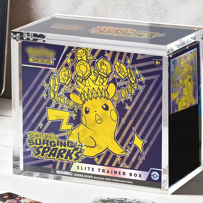 OEM Acrylic ETB Display Case Magnetic Stackable Protector