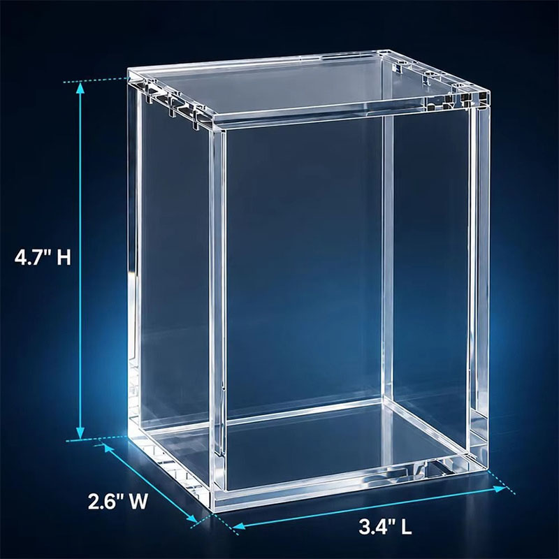 Custom Logo Magnetic Acrylic Display Case UV Resistant