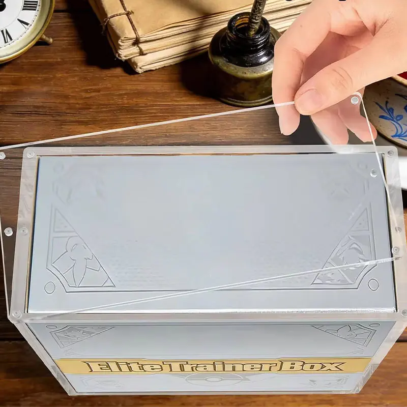 Custom Acrylic ETB Display Box Assembly Storage Case