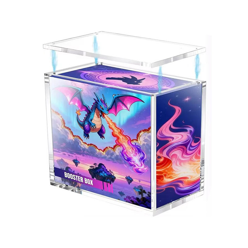 Magnetic Acrylic Booster Box Display Case Stackable Protector