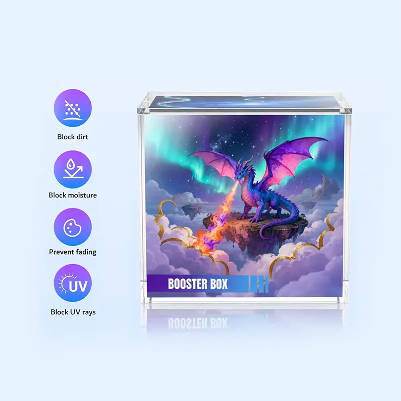 ODM Acrylic Figure Display Case Removable Dustproof Lid