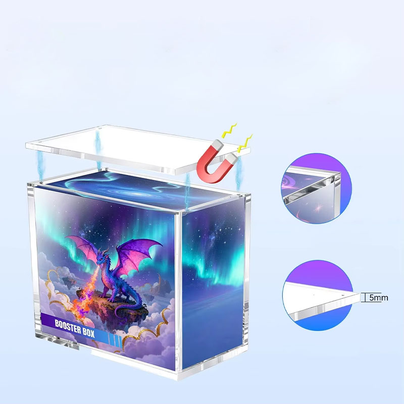 Custom Acrylic Cosmetic Storage Box Rectangle Container Case