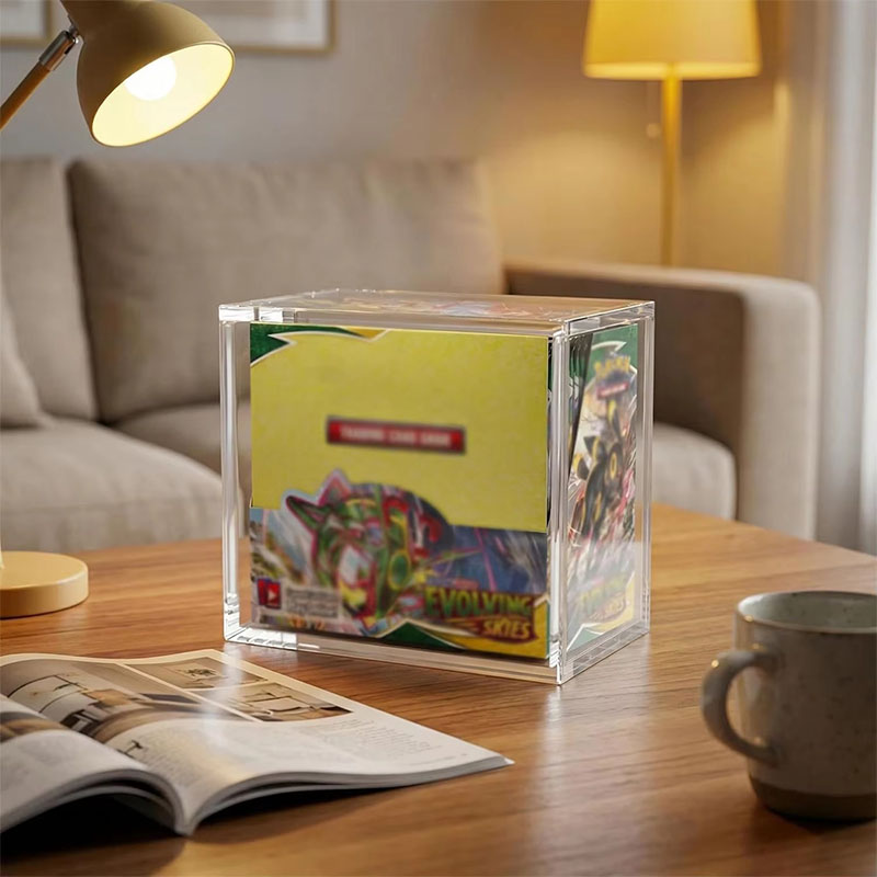High Transparency Acrylic ETB Display Case Magnetic Lid