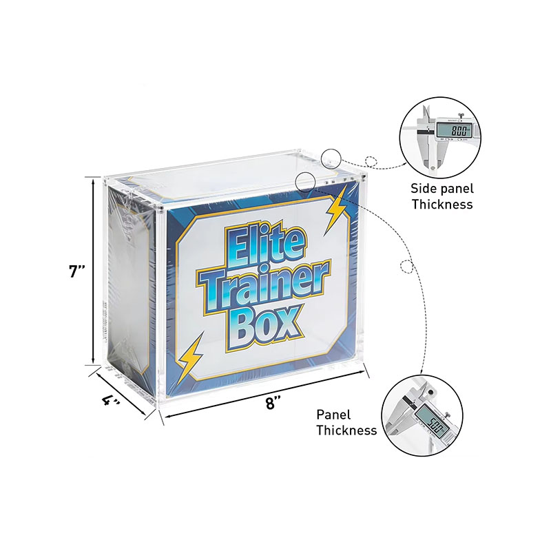 Custom Acrylic ETB Display Box Assembly Storage Case