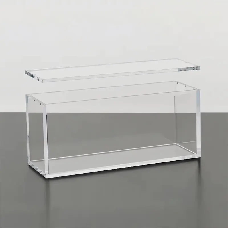 Stackable Acrylic Multi Grid Storage Box Desktop Organizer