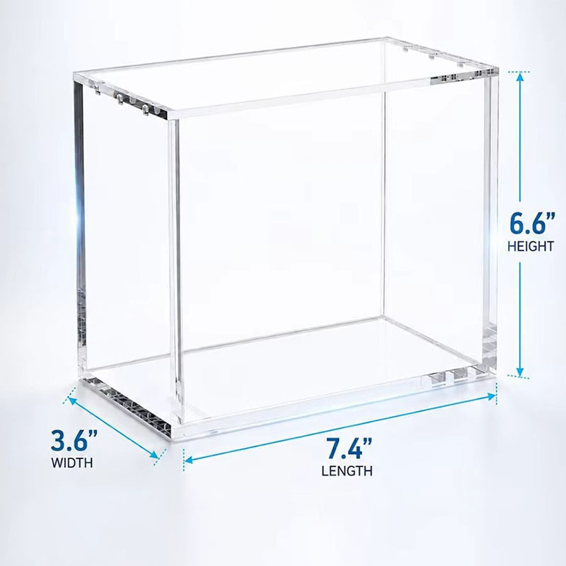 Transparent Acrylic Display Case Magnetic Anti UV Cover