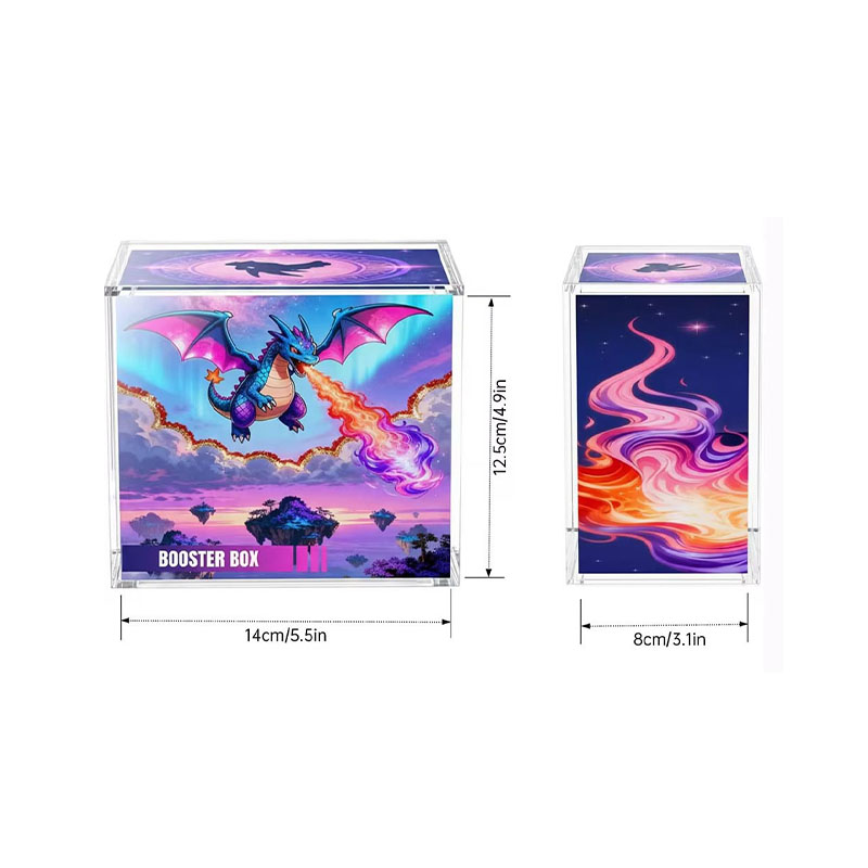 Magnetic Acrylic Booster Box Display Case Stackable Protector