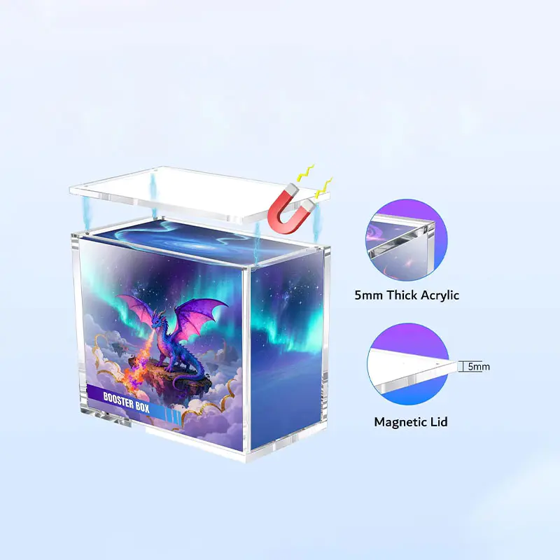 ODM Acrylic Figure Display Case Removable Dustproof Lid