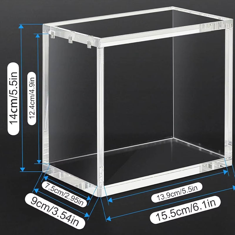 Lightweight Acrylic ETB Card Display Case UV Protection