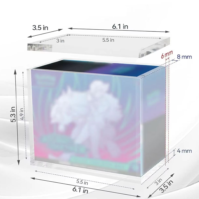 Custom Acrylic Storage Box Daily Item Collection Container