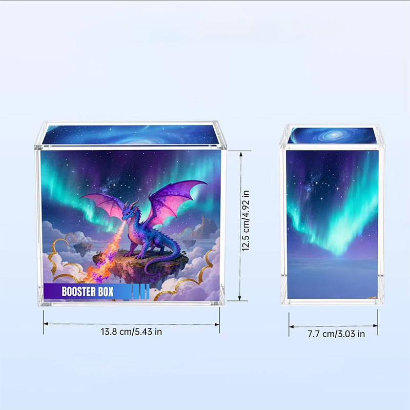 Custom Acrylic Cosmetic Storage Box Rectangle Container Case