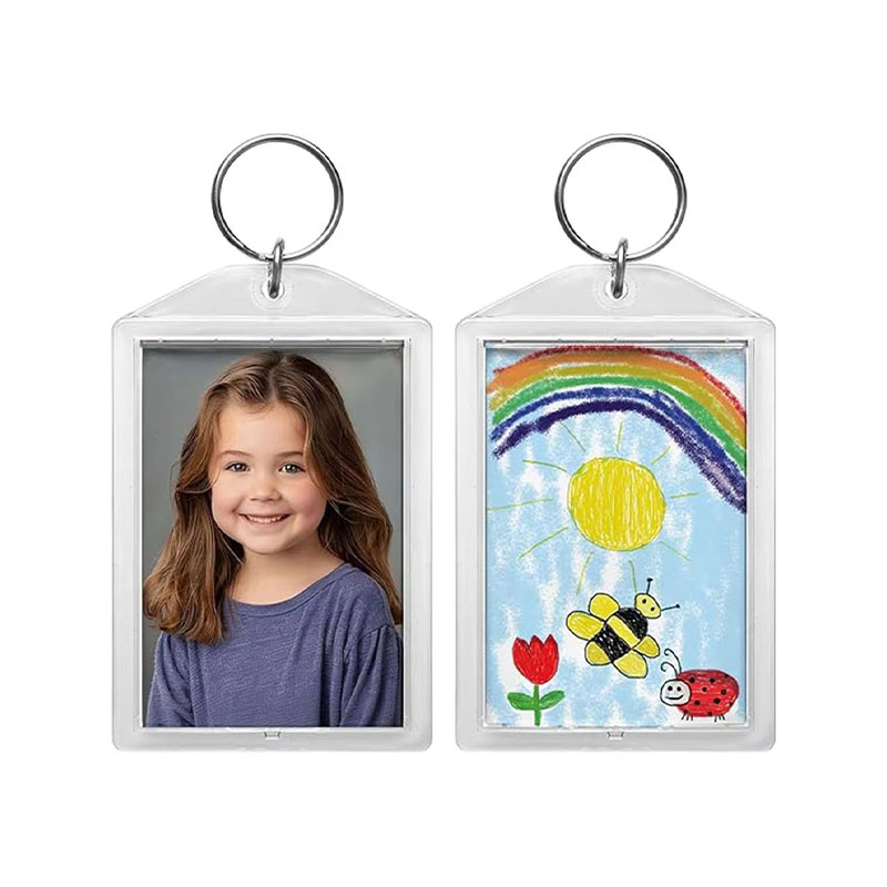 Wear Resistant Acrylic Photo Frame Keychain Promotional Craft