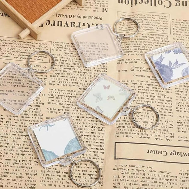 Portable Acrylic Photo Frame Keychain Custom Handmade Ornament