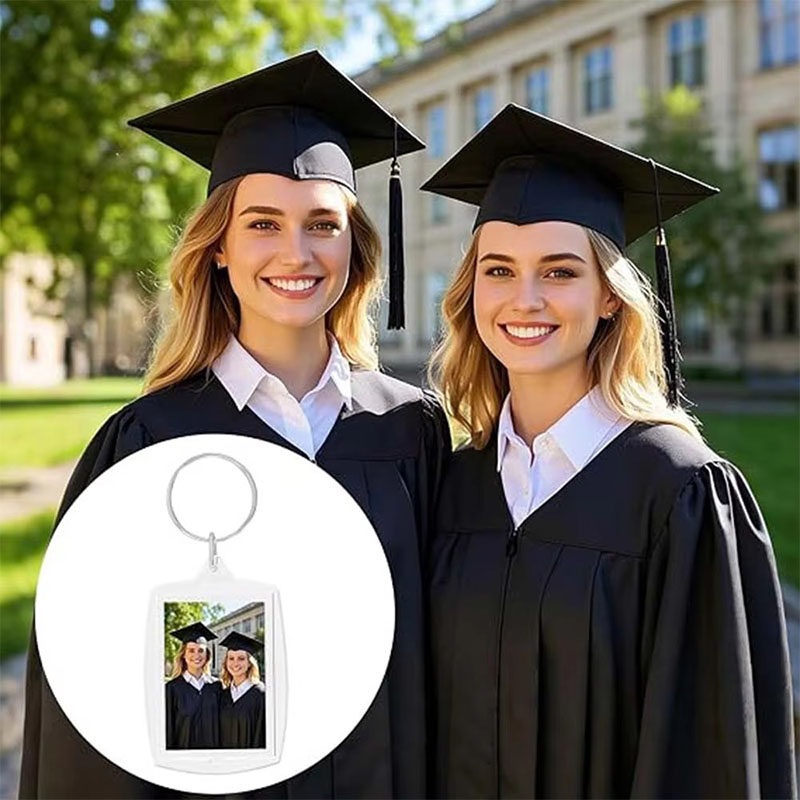 Transparent Acrylic Photo Frame Keychain DIY Photo Insert