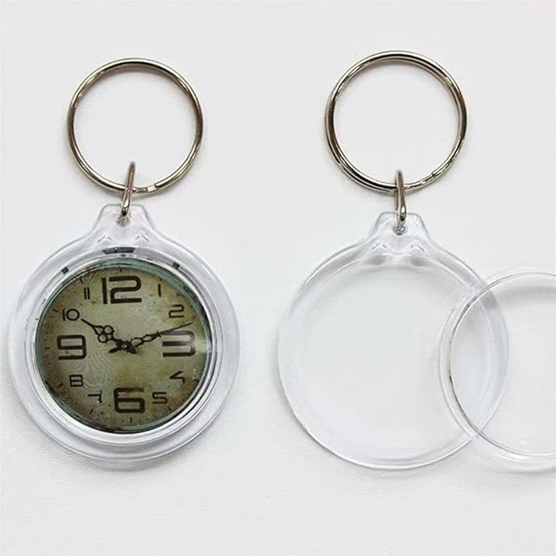Double Side Blank Acrylic Photo Frame Keychain Shell