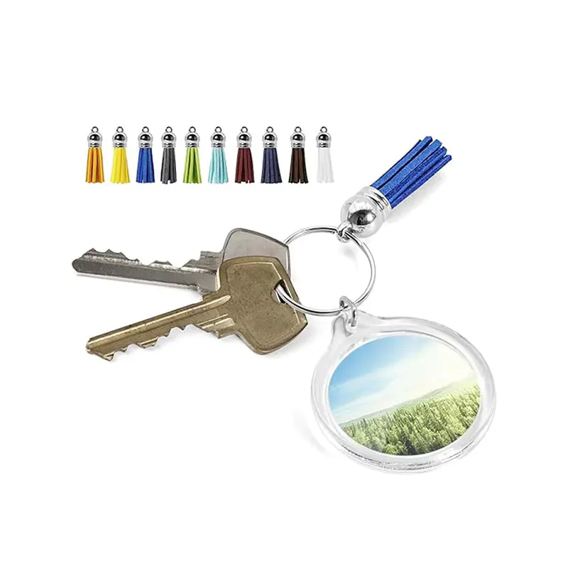 Polished Acrylic Photo Frame Keychain Custom Photo Display