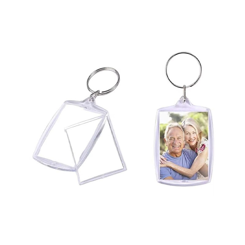 Slim Acrylic Photo Frame Keychain Student DIY Handcraft