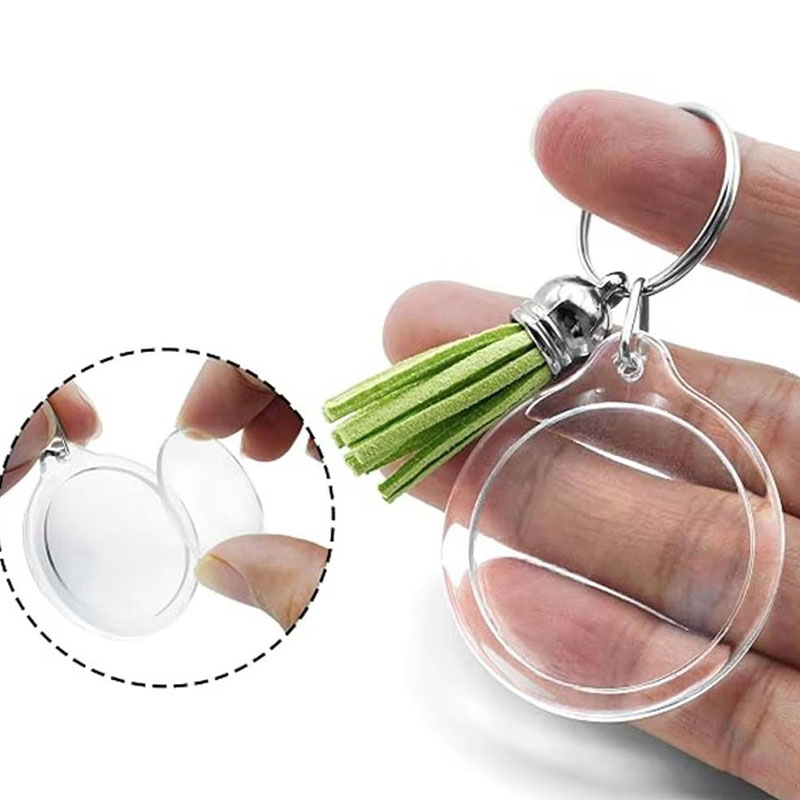 Polished Acrylic Photo Frame Keychain Custom Photo Display